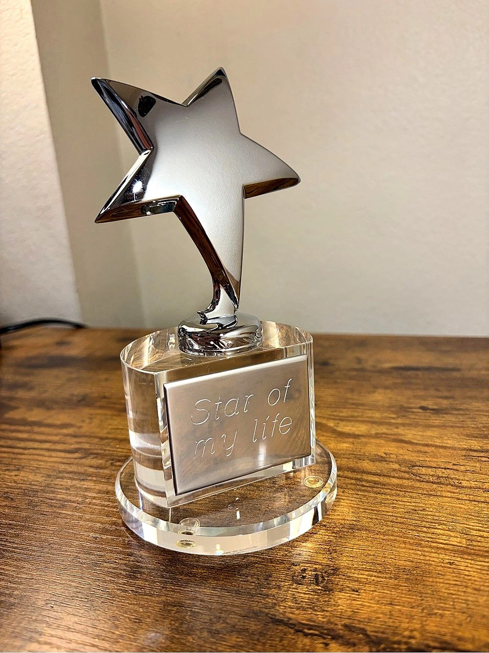 Remembering Moments Star of My Life Star Trophy Decor